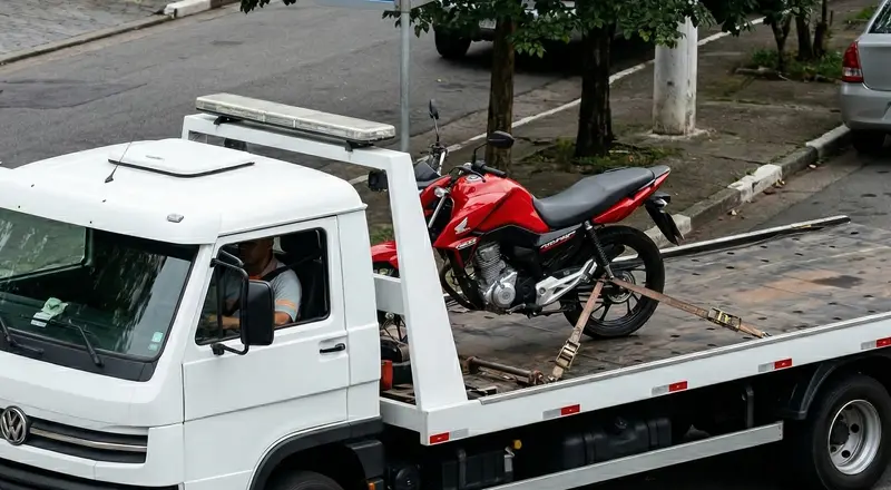Reboque de moto em Nova Odessa – guincho especializado para motocicletas